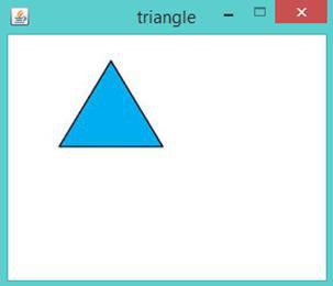 نمایش حرکت مثلث